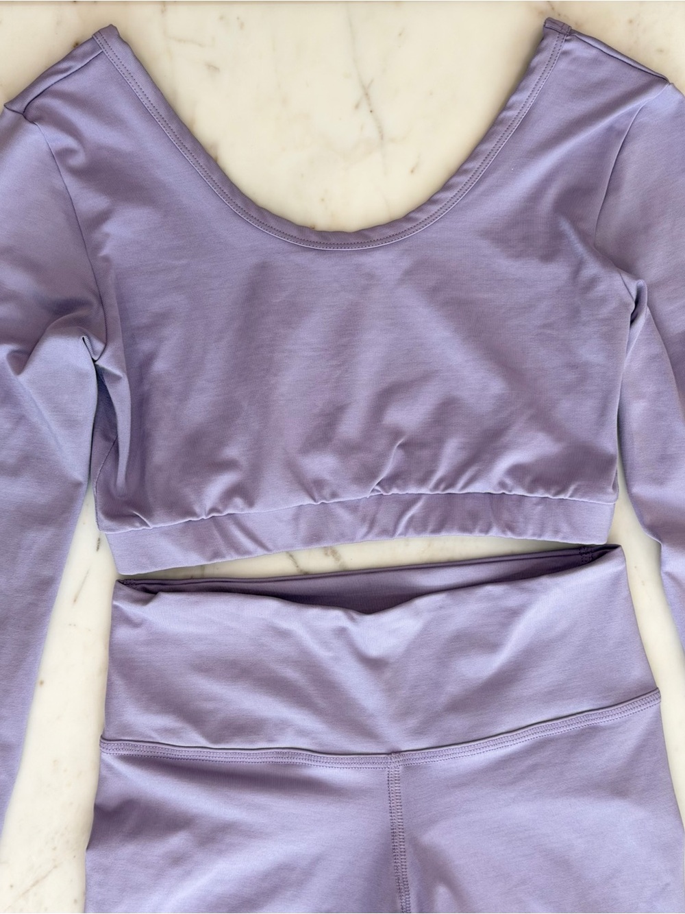 Designed for Fitness Lavender Crop Top & Leggings Activewear Set - S - Picture 5 of 15
